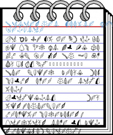 Tanaestel Doodle Leaves 01 Regular Font