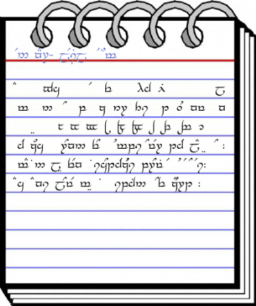 Tengwar-Elesil Medium Font