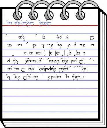 Tengwar-Elesil Normal Font