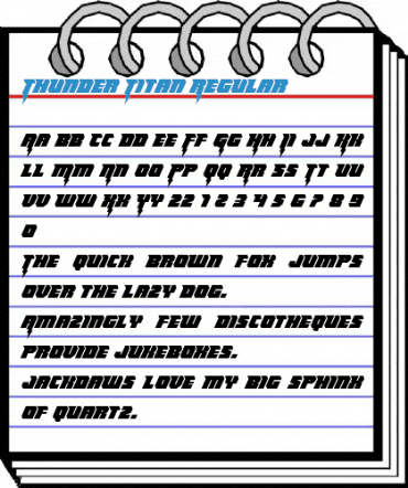 Thunder Titan Regular Font