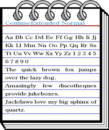 CentimeExtended Normal Font