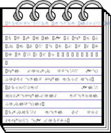 Traditional Floral Design Regular Font