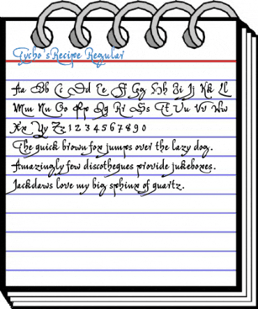 Tycho'sRecipe Font
