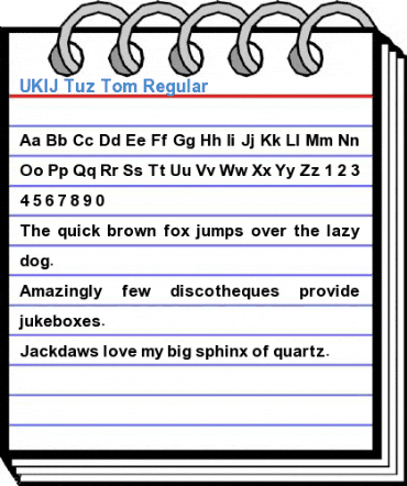 UKIJ Tuz Tom Regular Font