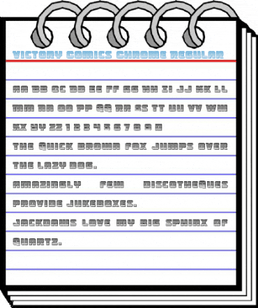 Victory Comics Chrome Regular Font