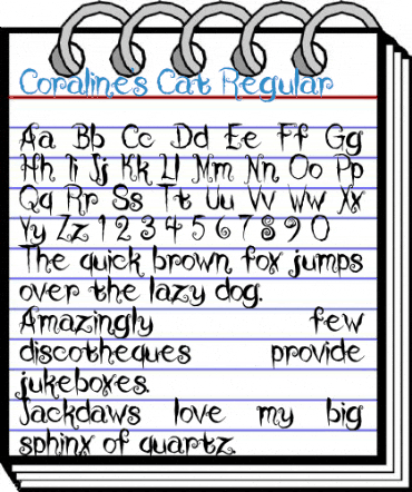 Coraline's Cat Font