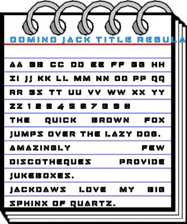 Domino Jack Title Regular Font