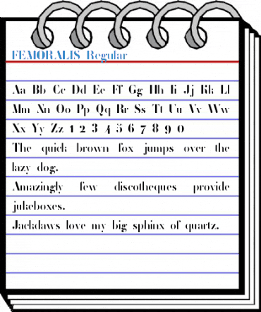 FEMORALIS Regular Font