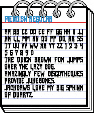 Fiendish Regular Font