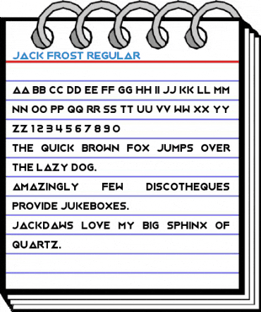 Jack Frost Regular Font