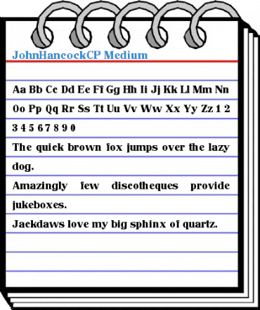 JohnHancockCP Font