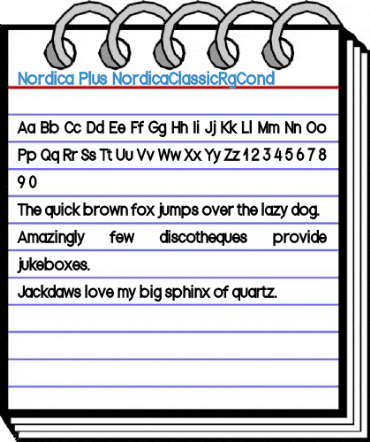 Nordica Plus NordicaClassicRgCond Font