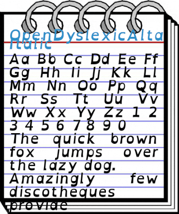 OpenDyslexicAlta Font