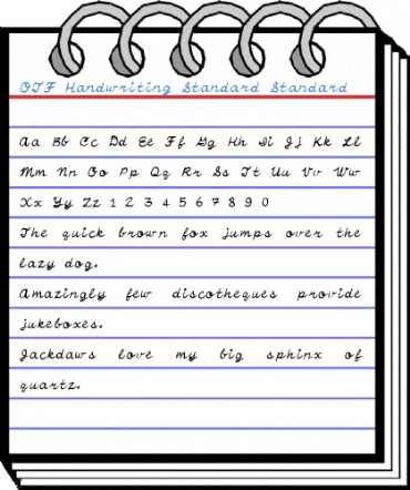 OTF Handwriting Standard Font