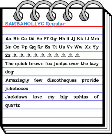 SAMBAHOLLYC Regular Font