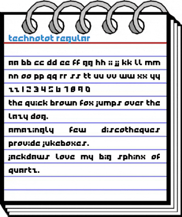 Technotot Regular Font