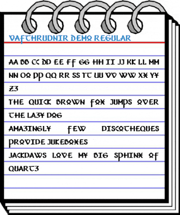 Vafthrudnir Demo Font