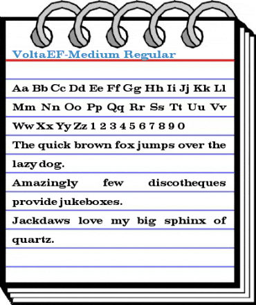 VoltaEF-Medium Regular Font