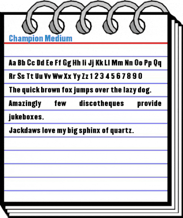 Champion Medium Font