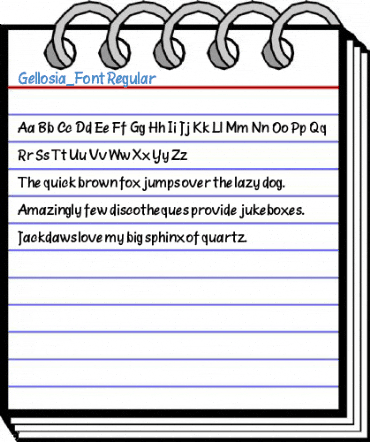 Gellosia_Font Regular Font