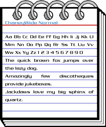 ChaneyWide Normal Font