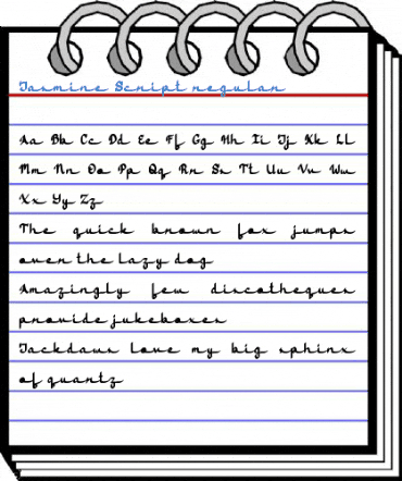 Jasmine Script regular Font