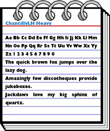 ChantillyLH Heavy Font