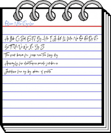 Oliver Notes Regular Font