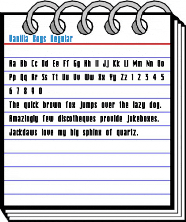 Vanilla Boys Regular Font