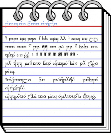 Tengwar Feanor Font