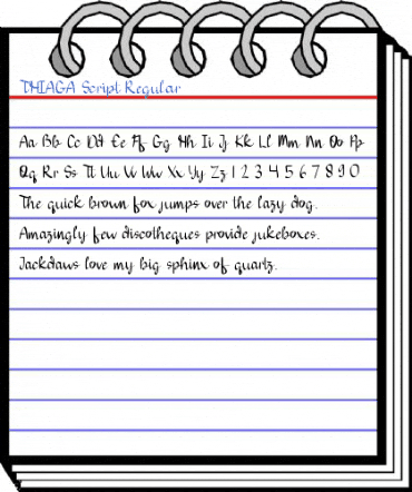 THIAGA Script Regular Font