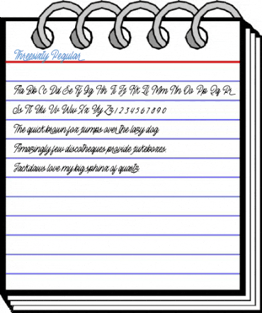 Threesixty Regular Font