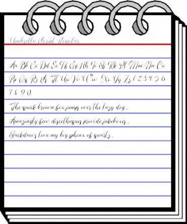 Umbrella Script Regular Font