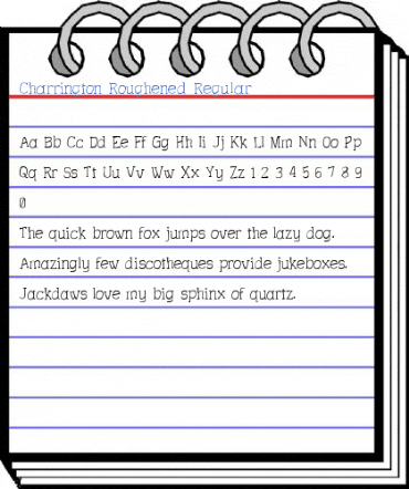 Charrington Roughened Font