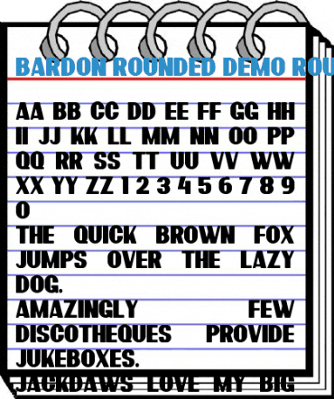 Bardon Rounded Demo Rounded Font