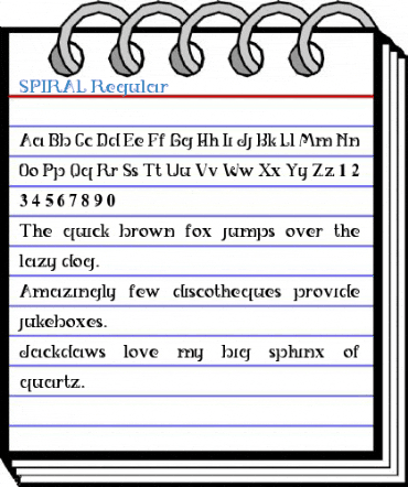 SPIRAL Font