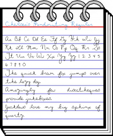 Chelsea's Handwriting Regular Font