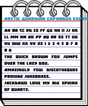 Arctic Guardian Expanded Expanded Font