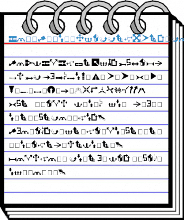 Carr Arrows (filled) Regular Font