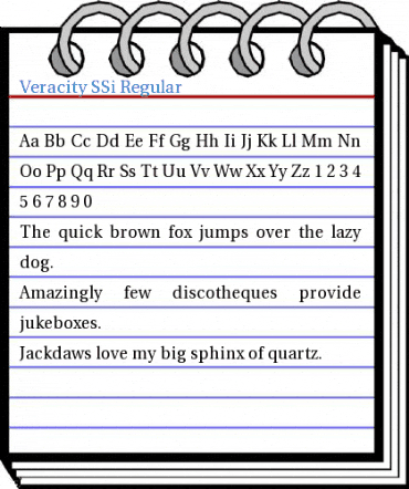 Veracity SSi Regular Font