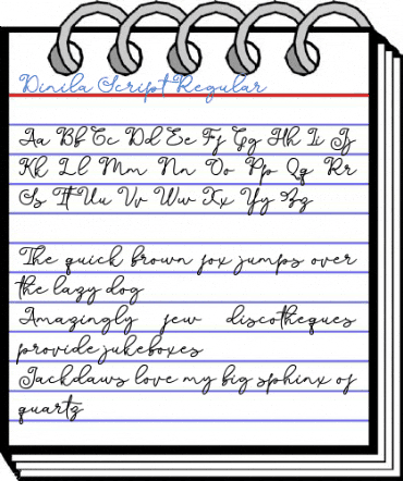 Dinila Script Regular Font