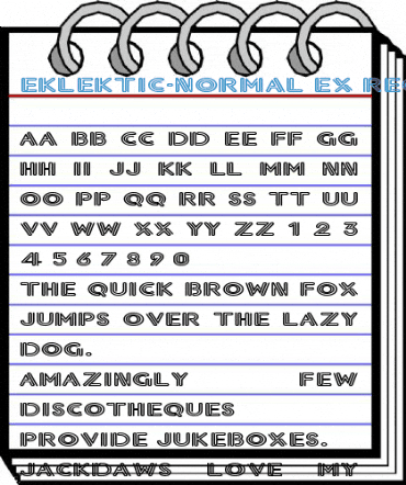 Eklektic-Normal Ex Regular Font