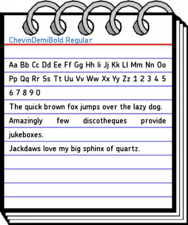 ChevinDemiBold Regular Font