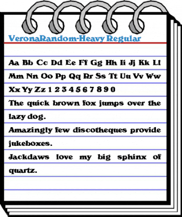 VeronaRandom-Heavy Regular Font