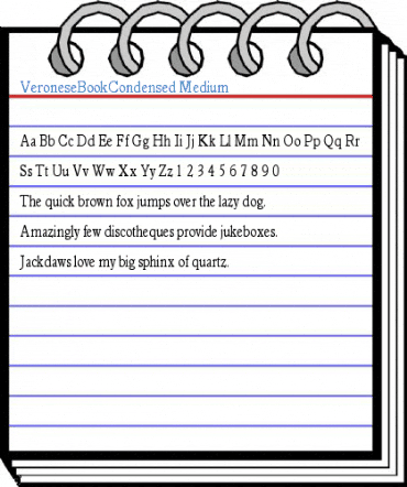 VeroneseBookCondensed Medium Font