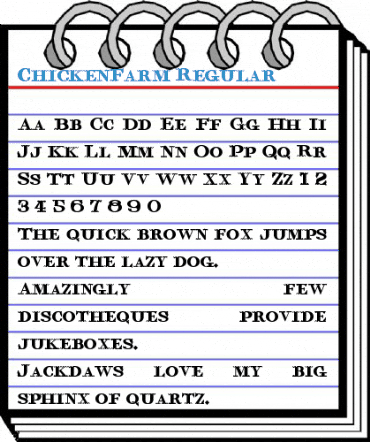 ChickenFarm Font