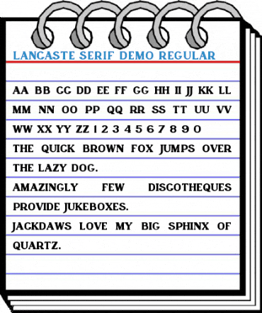 Lancaste Serif Demo Regular Font