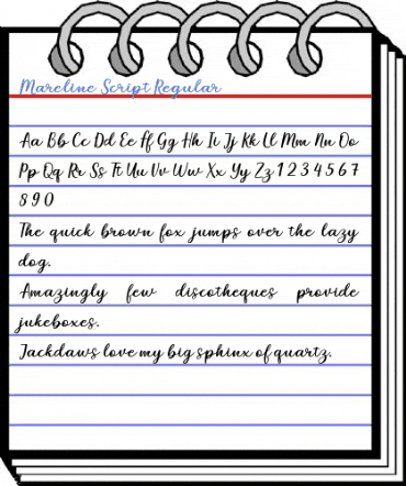 Mareline Script Regular Font