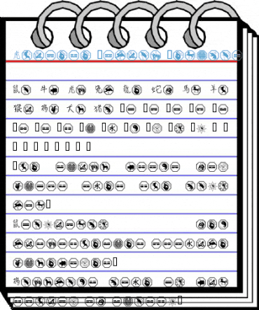 Chinese Zodiac Font