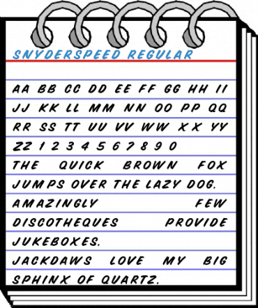 SnyderSpeed Font